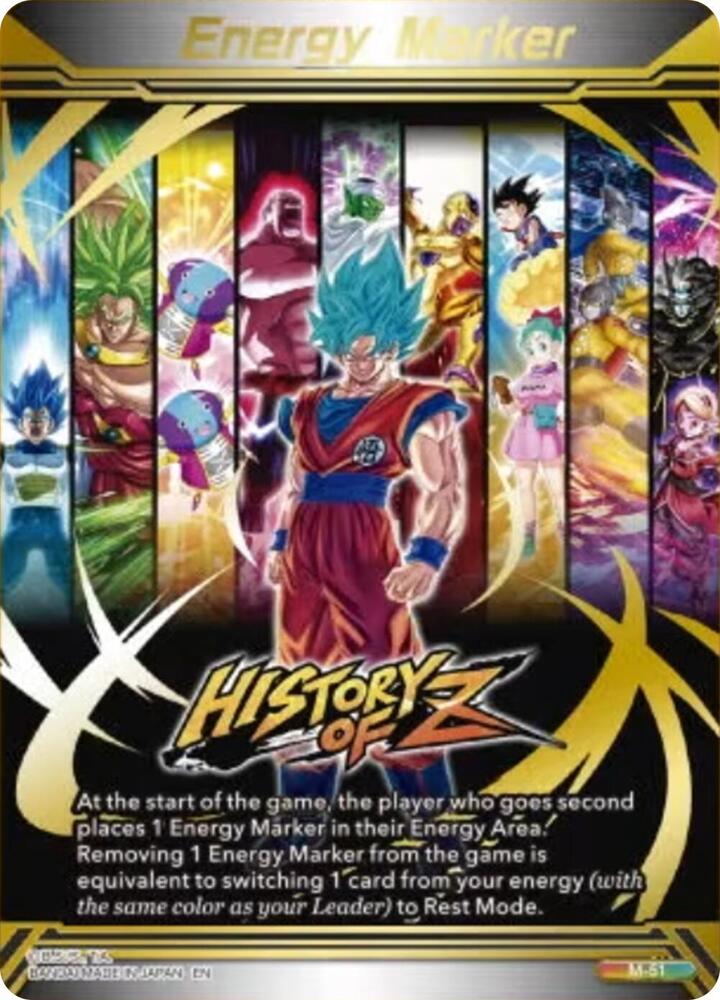 Energy Marker - History of Z (M-51) (Gold-Stamped) - Three Glorious Fighters (BT30)