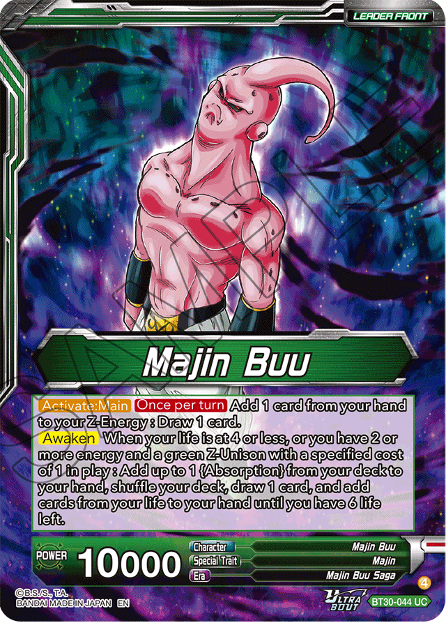 Majin Buu // Majin Buu, Ultimate Majin BT30-044 UC