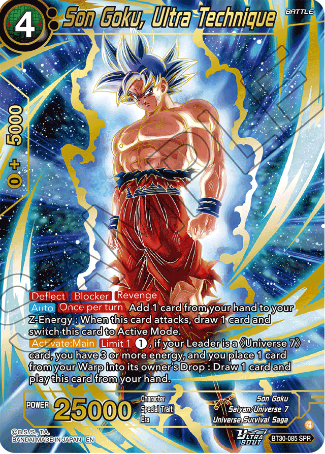 Son Goku, Ultra Technique BT30-085 SPR