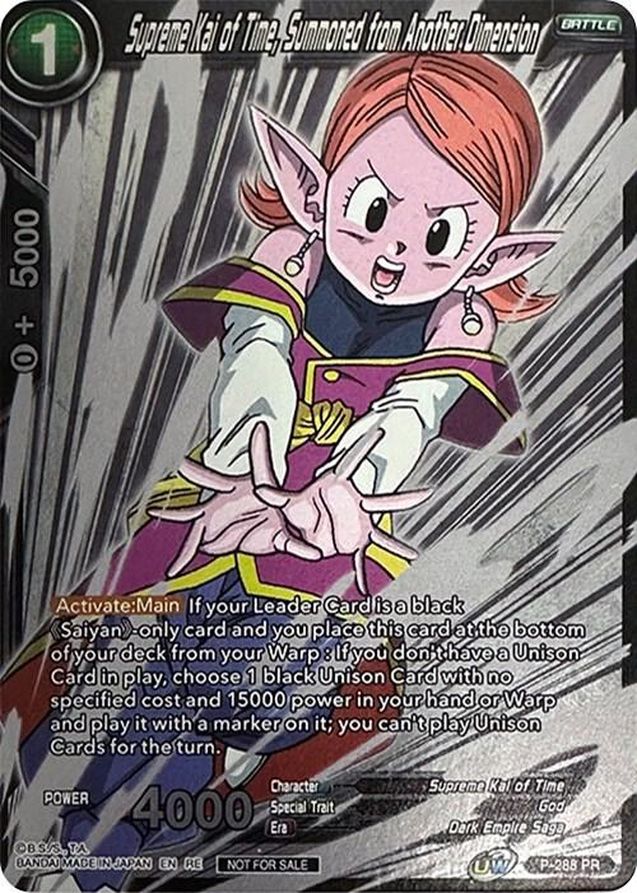 Supreme Kai of Time, Summoned from Another Dimension P-288 PR Alt Art Prizing