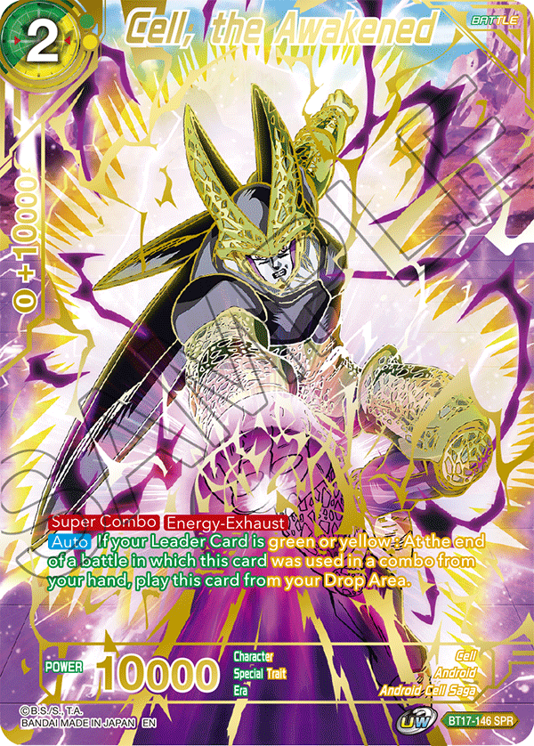 BT17-146 - Cell, the Awakened (V.2 - Special Rare) - Special Rare (SPR)