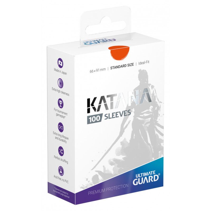 Ultimate Guard Katana Standard Size Card Sleeves (100) - Orange