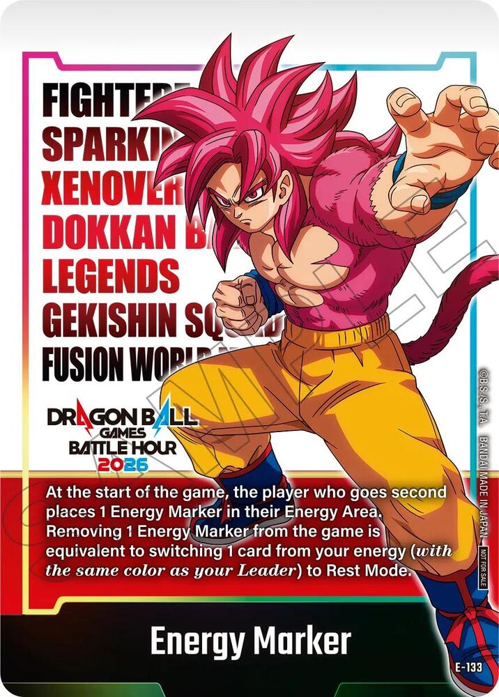 Energy Marker (E-133) - Fusion World Energy Markers (DBSFW_EM)
