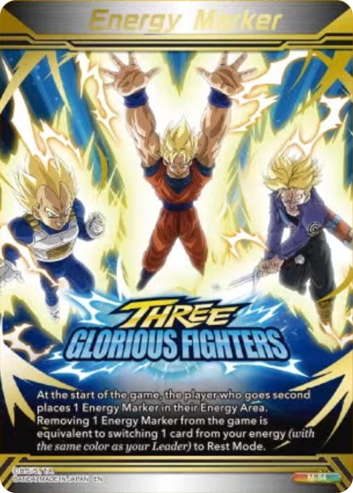 Energy Marker - Three Glorious Fighters (M-54) (Gold-Stamped) - Three Glorious Fighters (BT30)