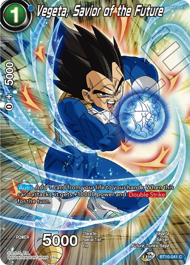 Vegeta, Savior of the Future BT10-041 C Alt Art History of Vegeta