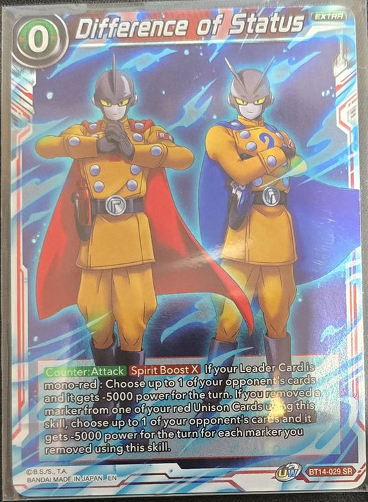 Difference of Status BT14-029 SR Alt Art Gift Collection