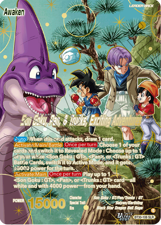 Son Goku, Pan, & Trunks // Son Goku, Pan, & Trunks, Exciting Adventures BT30-108 SLR