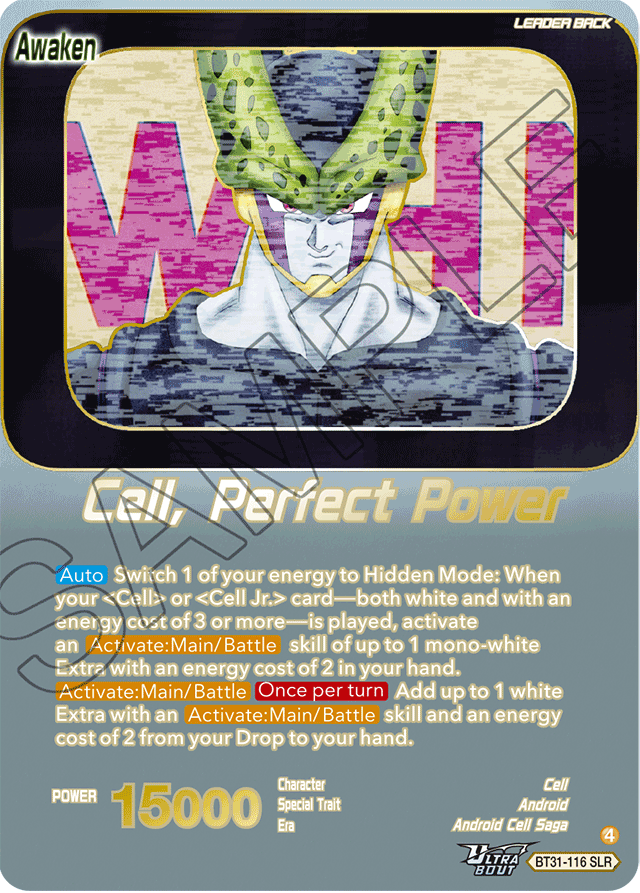 Cell, Perfect Power BT31-116 SLR