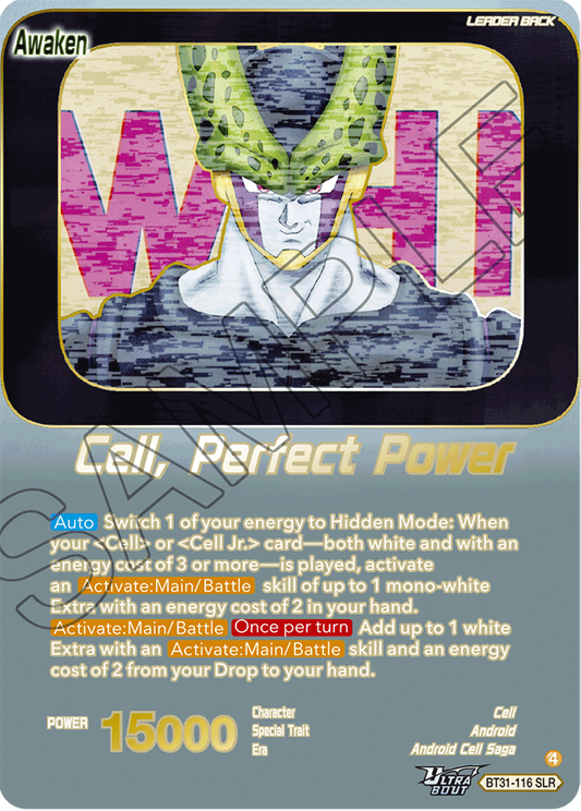 Cell, Perfect Power BT31-116 SLR