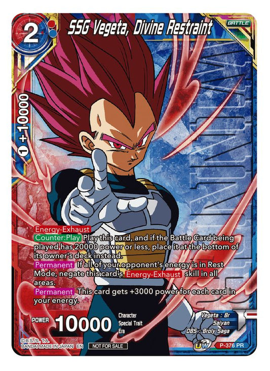 SSG Vegeta, Divine Restraint P-376 PR Winner