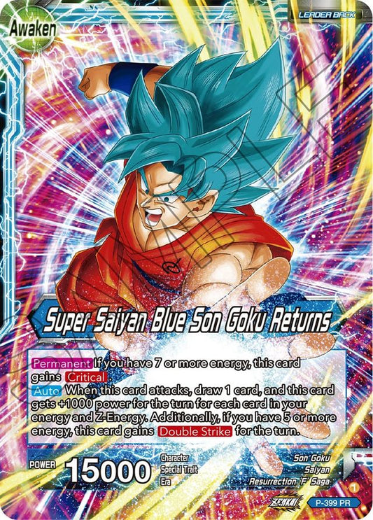 Son Goku | Super Saiyan Blue Son Goku Returns P-399 PR
