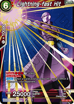 BT1-011 - Lightning-fast Hit - Super Rare (SR)