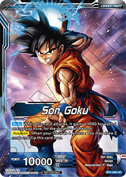 BT1-030 - Son Goku/Super Saiyan Blue Son Goku - Stamped