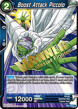 BT1-045 - Boost Attack Piccolo (Errata) - Stamped