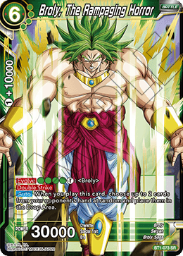 BT1-073 - Broly, The Rampaging Horror - Super Rare (SR)