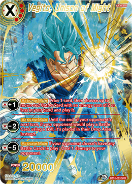 BT10-003 - Vegito, Unison of Might 2ndEd - Special Rare (SPR)