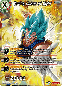 BT10-003 - Vegito, Unison of Might 2ndEd - Super Rare (SR)