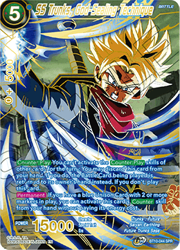 BT10-044 - SS Trunks, God Sealing Technique 2ndEd - Special Rare (SPR)