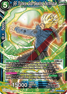 BT10-044 - SS Trunks, God Sealing Technique 2ndEd - Super Rare (SR)