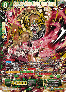 BT10-152 - Great Ape Masked Saiyan, Primal Carnage - Secret Rare (SCR)