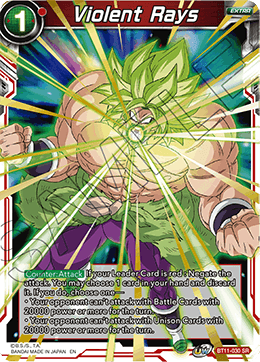 BT11-030 - Violent Rays - Super Rare (SR)