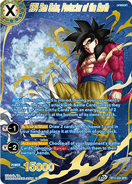 BT11-034 - SS4 Son Goku, Protector of the Earth - Special Rare (SPR)