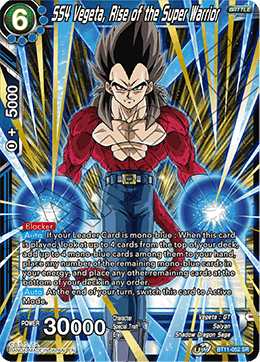 BT11-052 - SS4 Vegeta, Rise of the Super Warrior 2ndEd - Super Rare (SR)