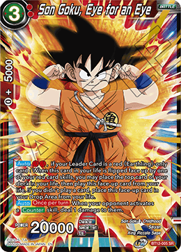 BT12-005 - Son Goku, Eye for an Eye - Super Rare (SR)