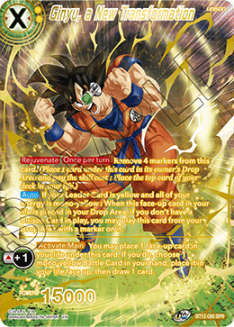 BT12-088 - Ginyu, a New Transformation - Special Rare (SPR)