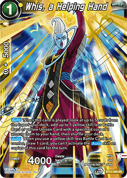 BT12-099 - Whis, a Helping Hand - Super Rare (SR)