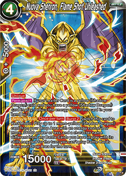 BT12-109 - Nuova Shenron, Flame Shot Unleashed - Super Rare (SR)