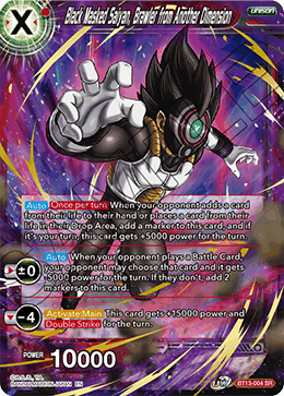 BT13-004 - Black Masked Saiyan, Brawler from Another Dimension - Super Rare (SR)