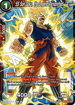 BT13-012 - SS Son Goku, the Legend Personified - Super Rare (SR)