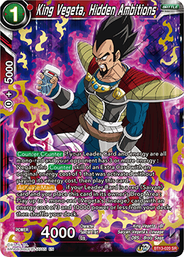 BT13-020 - King Vegeta, Hidden Ambitions - Super Rare (SR)