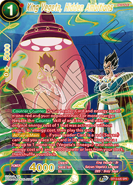 BT13-020 - King Vegeta, Hidden Ambitions - Special Rare (SPR)