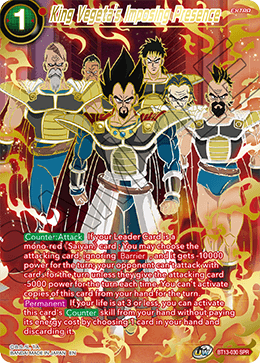 BT13-030 - King Vegeta's Imposing Presence - Special Rare (SPR)