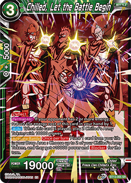 BT13-065 - Chilled, Let the Battle Begin - Super Rare (SR)