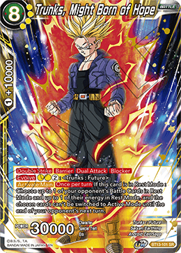 BT13-101 - Trunks, Might Born of Hope - Super Rare (SR)