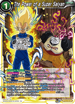 BT13-120 - The Power of a Super Saiyan - Super Rare (SR)