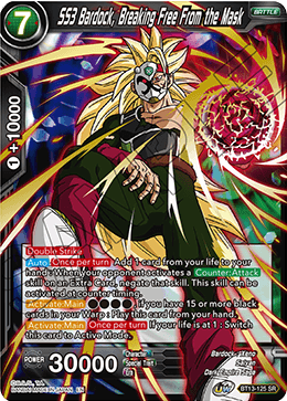 BT13-125 - SS3 Bardock, Breaking Free From the Mask - Super Rare (SR)