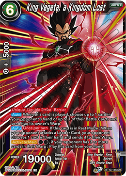 BT13-146 - King Vegeta, a Kingdom Lost - Super Rare (SR)