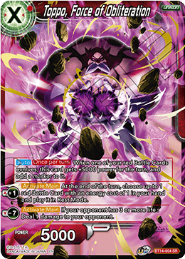 BT14-004 - Toppo, Force of Obliteration - Super Rare (SR)