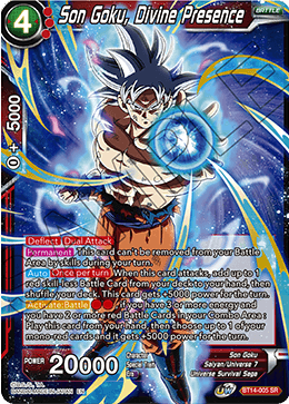 BT14-005 - Son Goku, Divine Presence - Super Rare (SR)