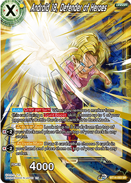 BT14-093 - Android 18, Defender of Heroes - Super Rare (SR)