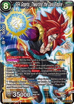 BT14-129 - SS4 Gogeta, Thwarting the Dark Empire - Super Rare (SR)