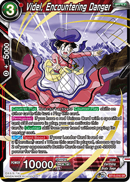 BT15-016 - Videl, Encountering Danger - Super Rare (SR)