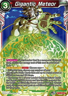 BT15-030 - Gigantic Meteor - Super Rare (SR)