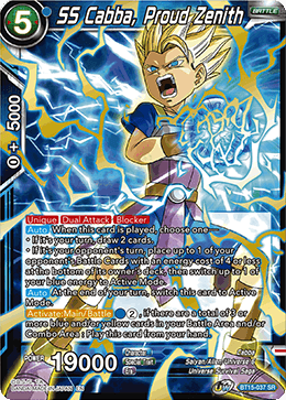 BT15-037 - SS Cabba, Proud Zenith - Super Rare (SR)