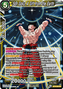 BT15-095 - Son Goku, A Gift from the Earth - Super Rare (SR)