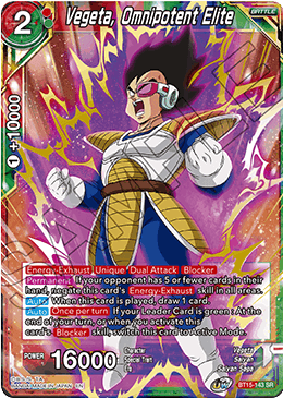 BT15-143 - Vegetam Omnipotent Elite - Super Rare (SR)